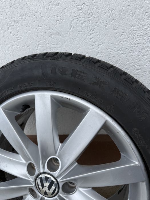 Jante aliaj  17 Vw cu anvelope iarna