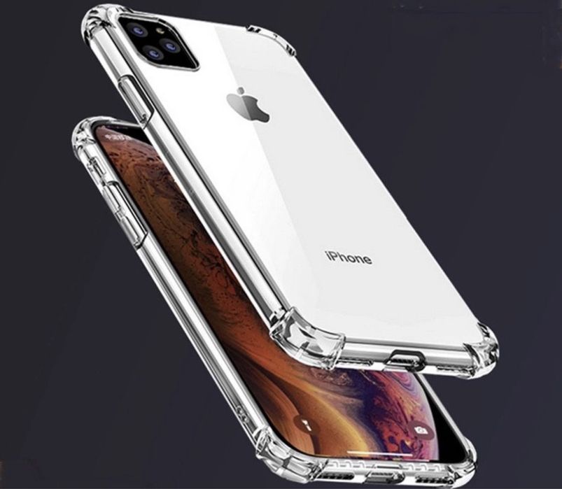 Iphone 12 13 14 15 PRO MAX Husa Silicon Anti Soc Transparenta ESD Case
