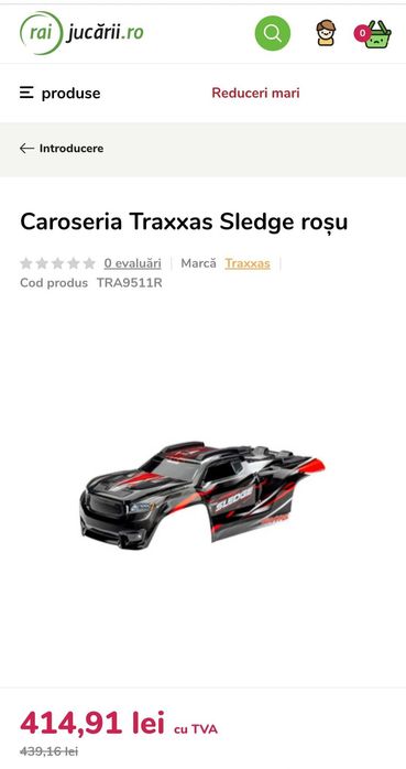 Caroserie de camionetă off-road (plastic durabil, conceput pentru a absorbi impacturile)