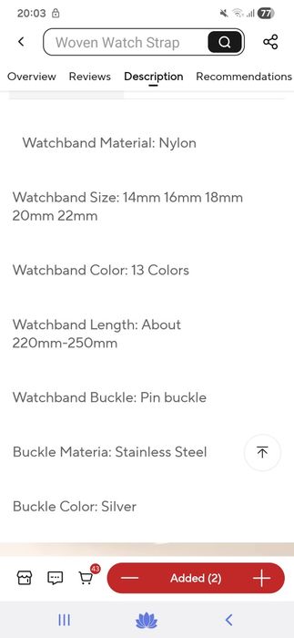 Curele ceas imitatie textil 14cm latime, 22-25 cm lungime roṣ̌u și bej