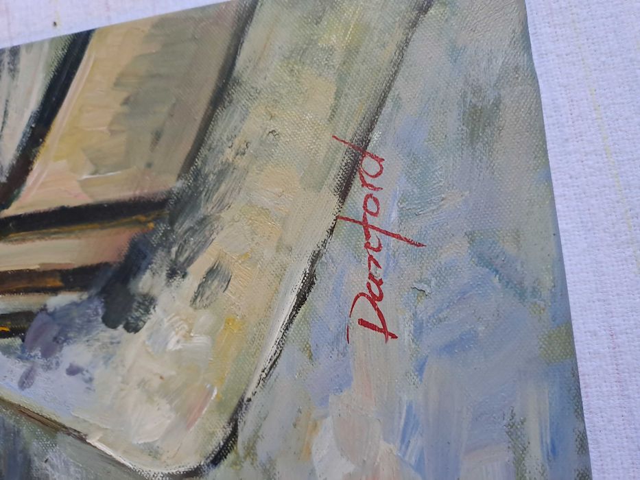 tablou pictura pe panza 61/51 cm semnat Danford