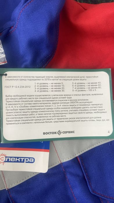 Спец одежда для электриков