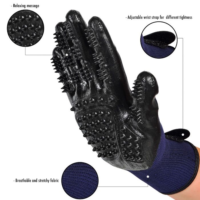 Manusa Periat Masaj si Grooming Pt Caini, Pisici, Cai,Iepuri 1 pereche