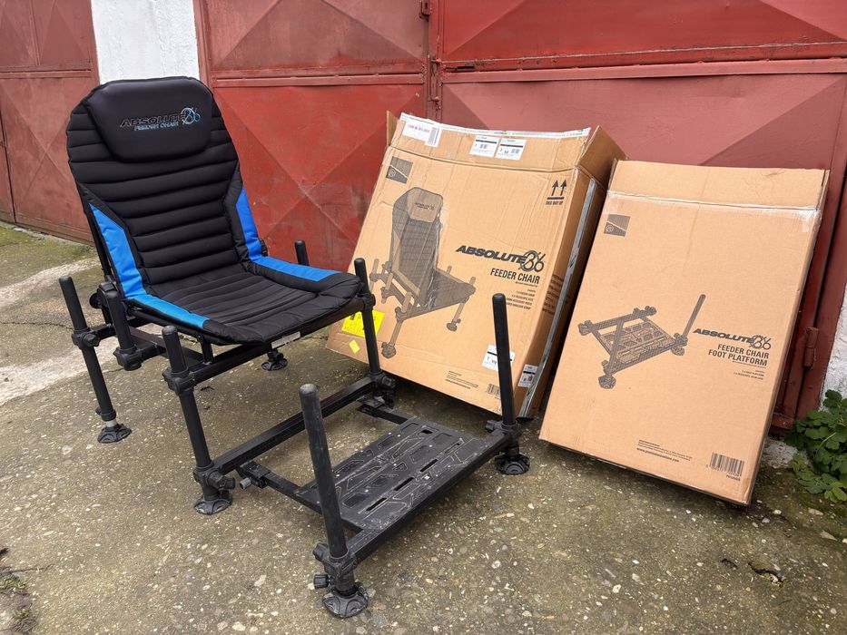 Scaun preston feeder + podina preston + Husa transport jrc + adaptori