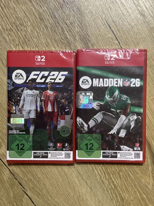 Jocuri Nintendo Switch 2.    Fc26 si Madden 26