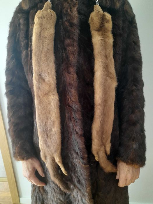 3 Haine naturale din blana de bizon + nurca - impecabile