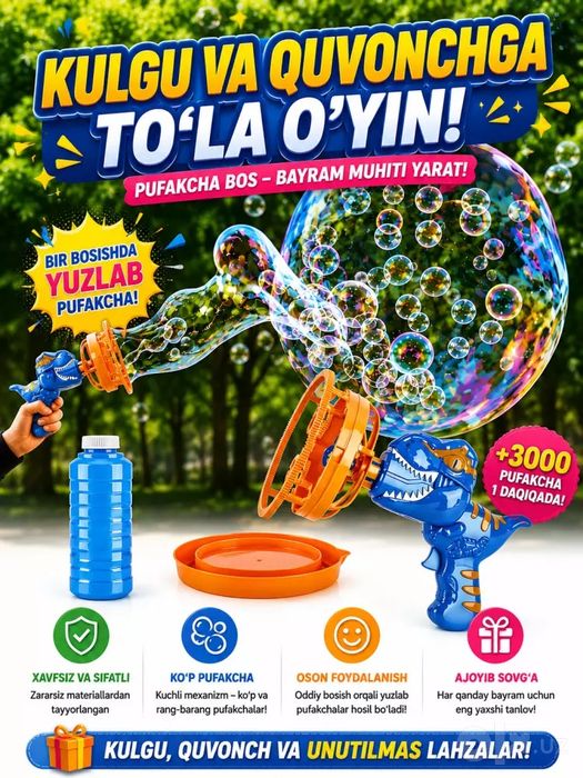 Sehrli Dino Pufakcha Pistoleti