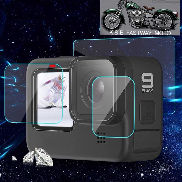 защитная пленка для экрана из закаленного стекла, для GoPro Hero 9 и10