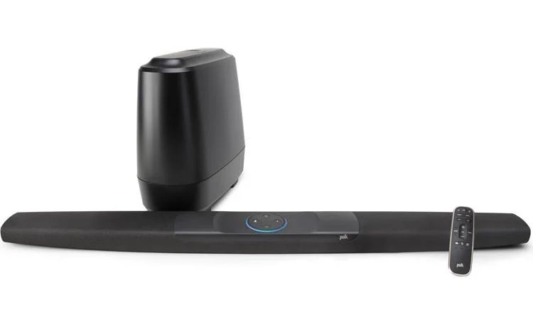 Soundbar с безжичен буфер Polk Audio 2.1 с Alexa, страхотен чист звук