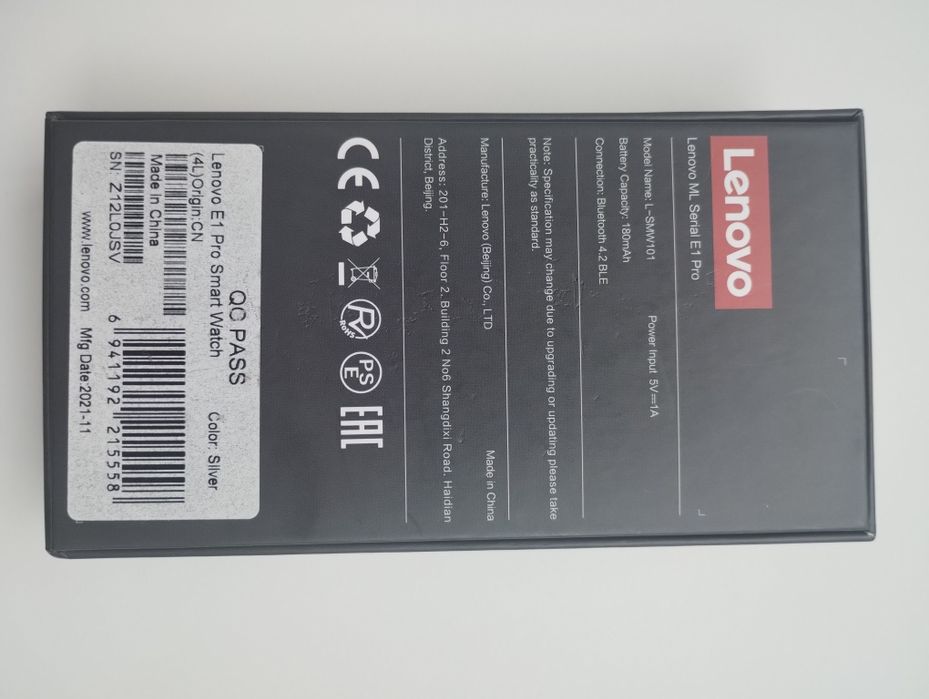 Смарт часовник Lenovo E 1 Pro