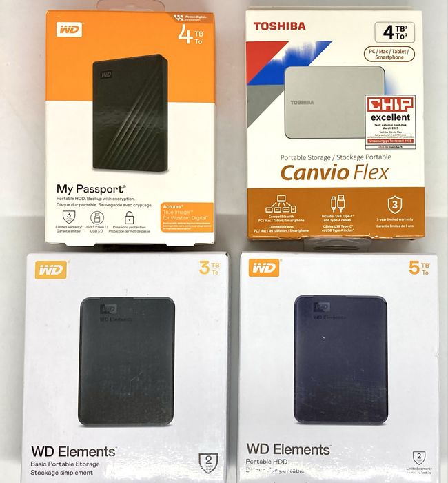 HDD Externe WD 3TB/4TB/5TB