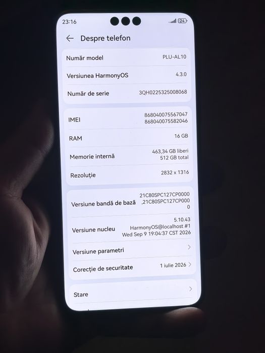 Vând sau Schimb Huawei MATE 70 RS ULTIMATE