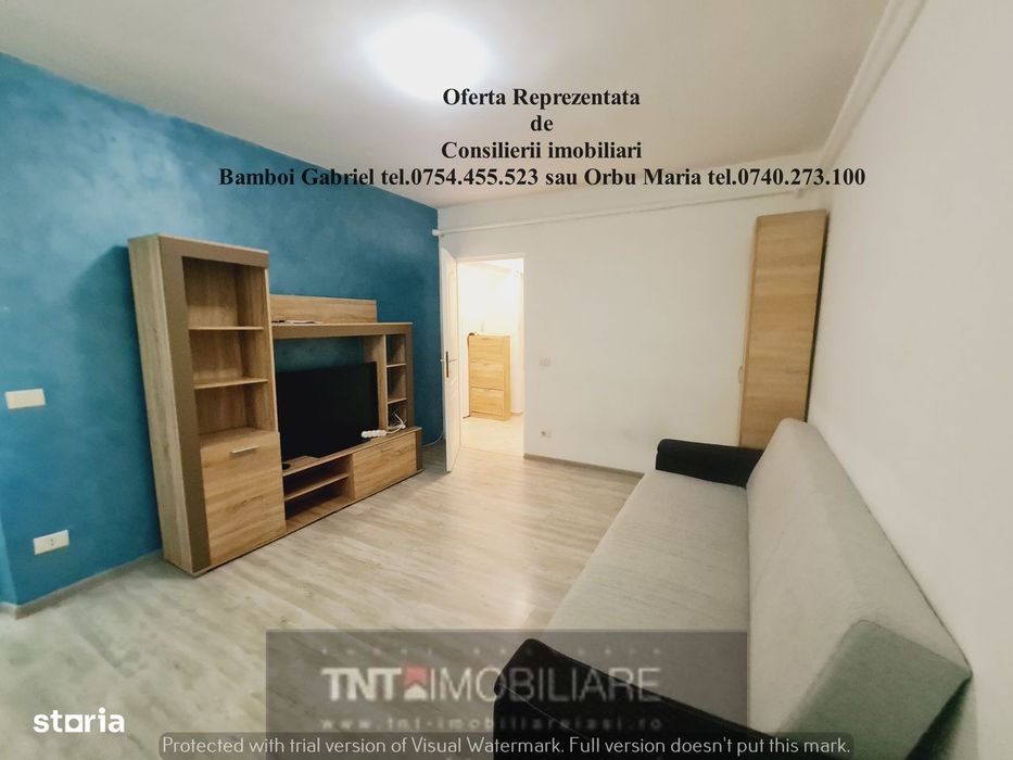 Apartament 2 Camere Decomandat de inchiriat Zona Păcurari Moara de Foc