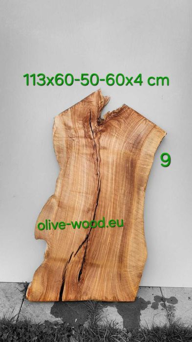 Дървен материал от маслина (янове) и шайби. Olive Wood Live Edge Slabs