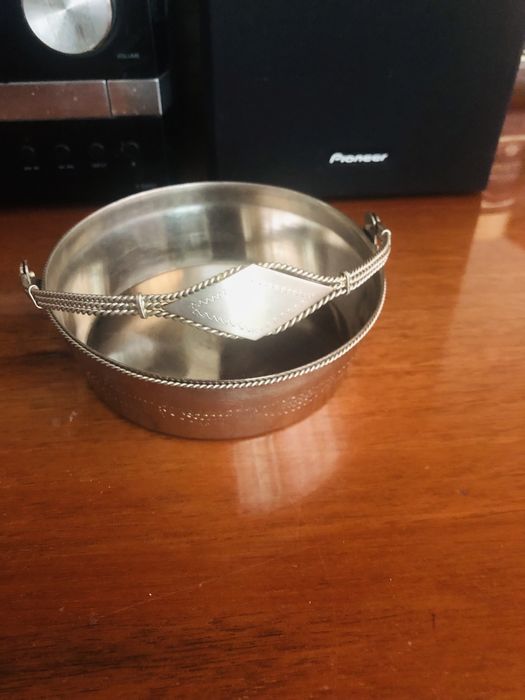 Конфетница мельхиоровая. Винтаж (СССР)