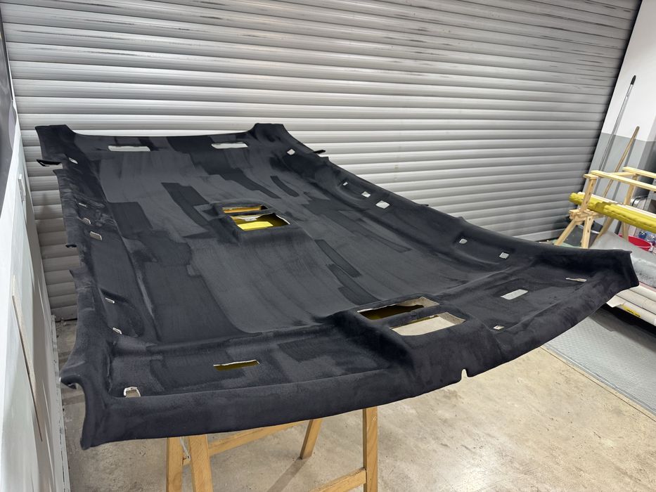 Таван, колонки и прилежащи пластмаси в алкантара е61