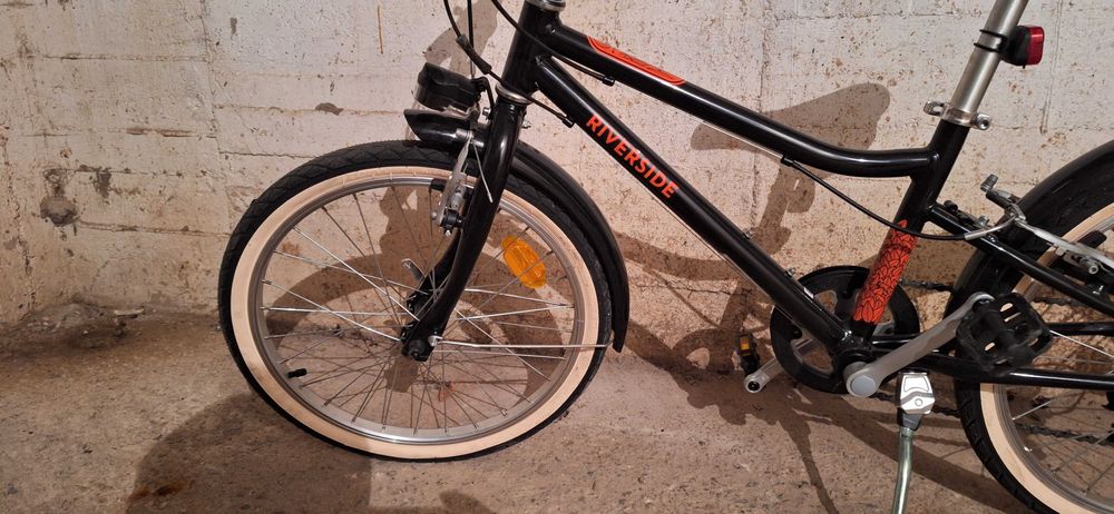 Bicicletă polivalentă Riverside 500 20'' corail copii 120-135 cm