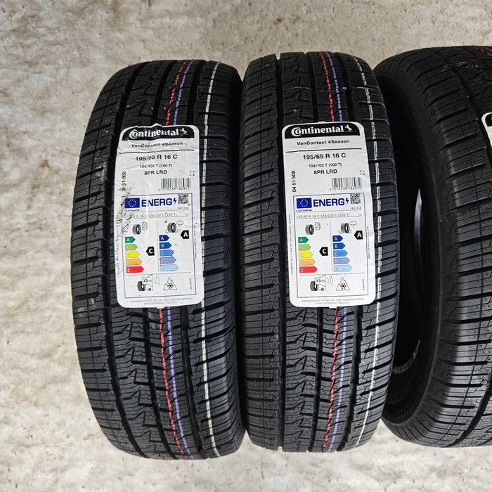 4 бусови гуми 195/65R16C Continental VanContact 4Season 104T DOT3825