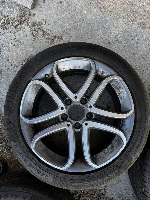 Оригинални Mercedes джанти 17 с летни гуми Continental