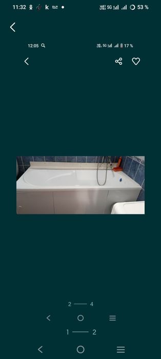 Продам акриловую ванну почти новая