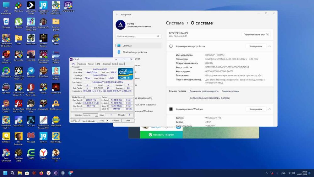 I5 2400 asus h61 m-k. ddr3 8gb kingston