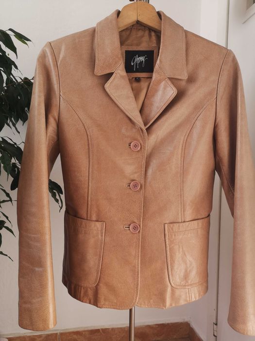 Дамско яке от естествана кожа, размер М