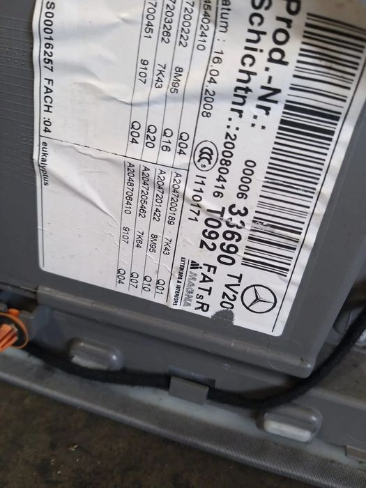 Fata tapiterie usa dreapta fata mercedes c class w204 break a2047200189 a2047201422 a2047205462