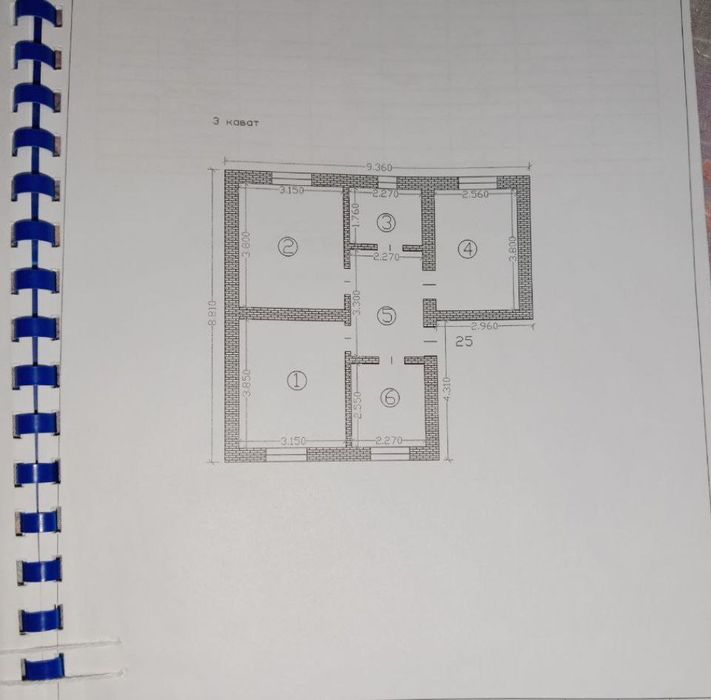 Motrid 3 etaj 3 xonali sotiladi