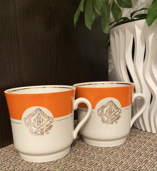 Кружки,фарфор,2 шт,1970-80 гг