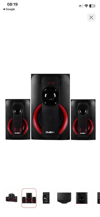 Компьютерные колонки SVEN MS-304 черный
