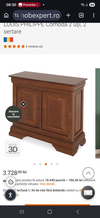 Mobila Mobexpert Louis Philippe