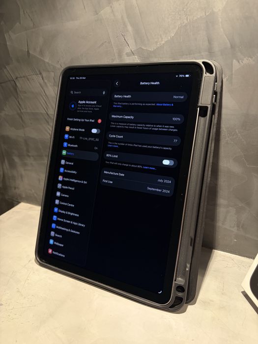 КАТО ЧИСТО НОВ Ipad Air M2 11” (2024) 128GB + Калъф