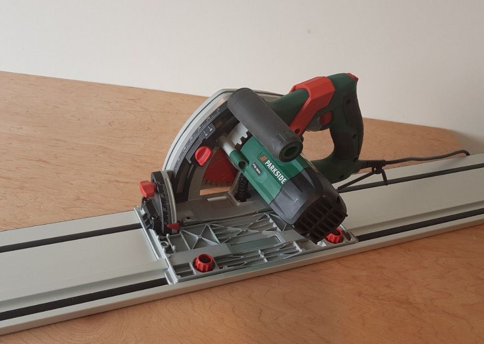 НОВ Ръчен циркуляр с шина  релси Parkside 1200 W Германия