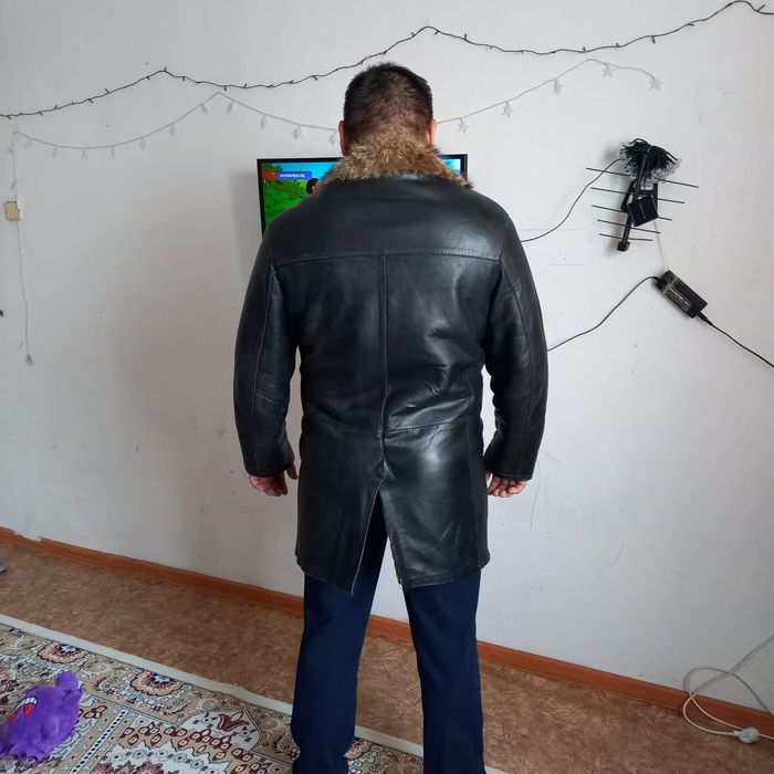 Дубленка кожаный