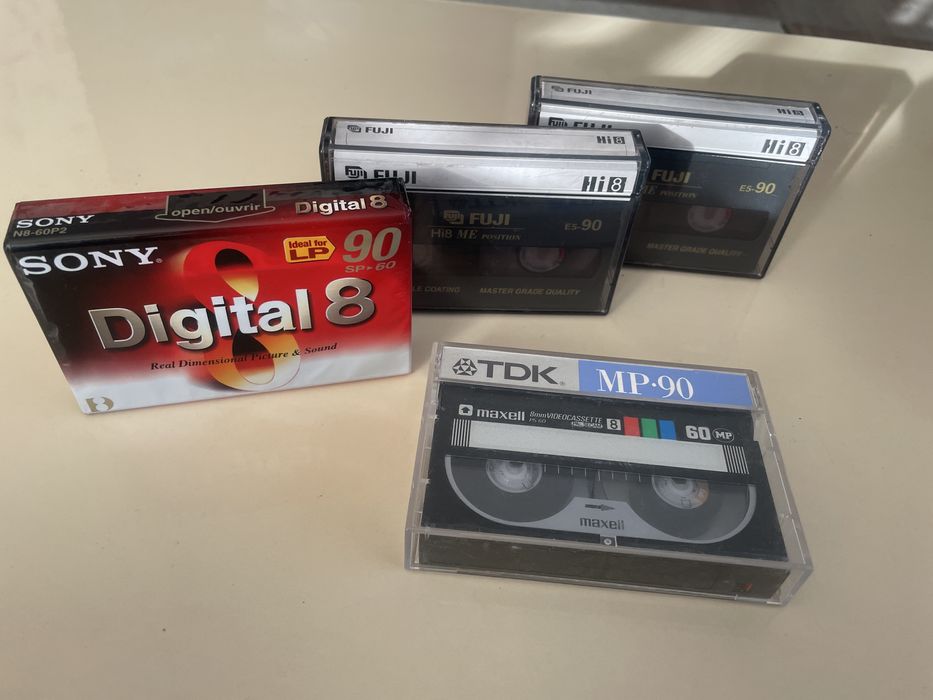 Casete video 8 mm sony maxell fuji