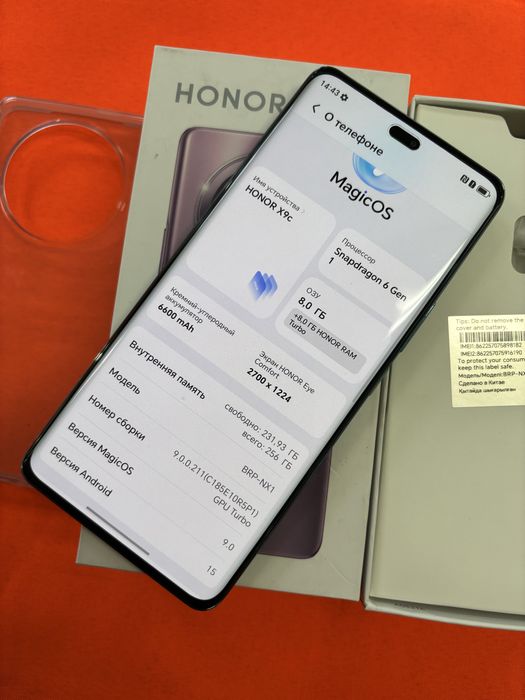 Honor x9c 256Gb как новый