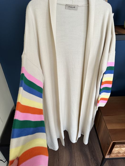 Дълга топла жилетка Mauve