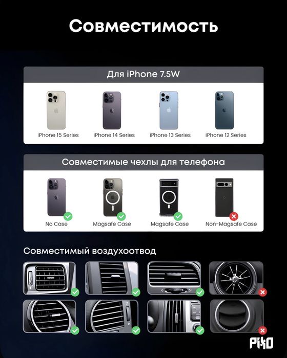 Магнитный держатель/зарядка Ugreen