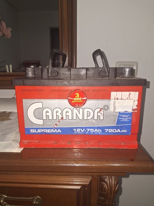 Baterie auto 75ah stare foarte bună