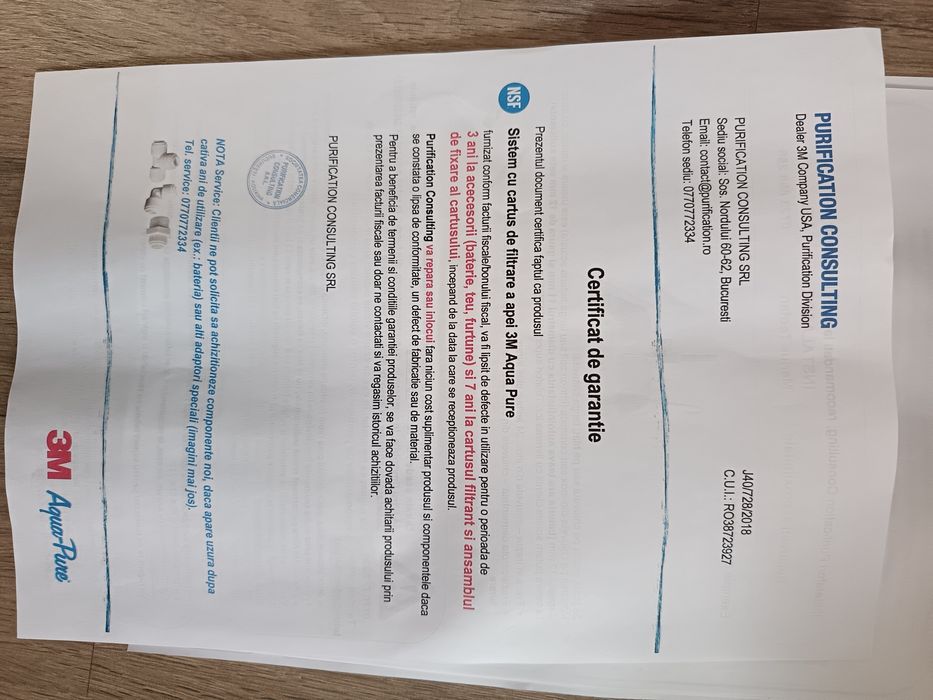 Sistem Filtru de apa Aqua Pure Complete, Nou - Nefolosit