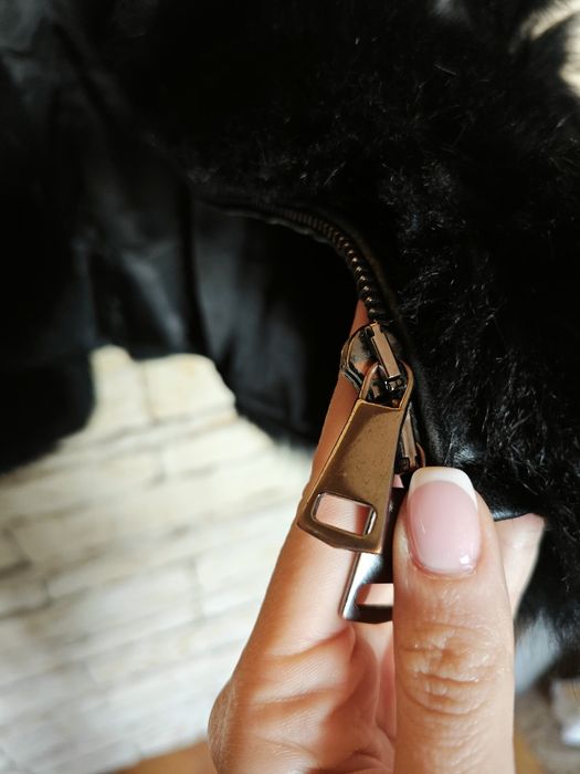 Елек естествен косъм и естествена кожа