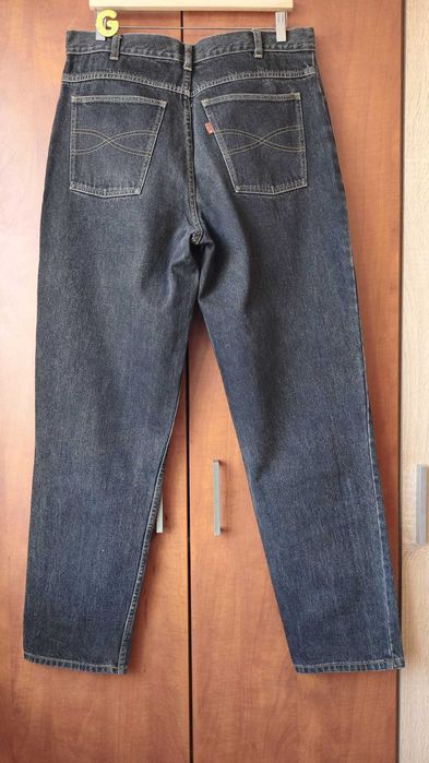 blugi MCO,	talie 36,	lungime 34,	nasturi,	dark grey