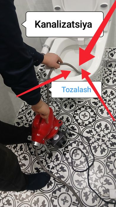 Santexniki Kanalizatsiya Tozalash Xizmati 24/7.