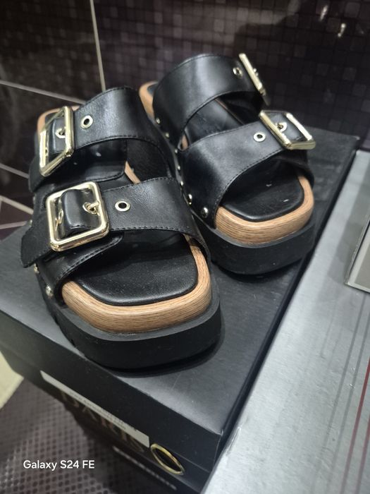 Естествена кожа сабо ,36