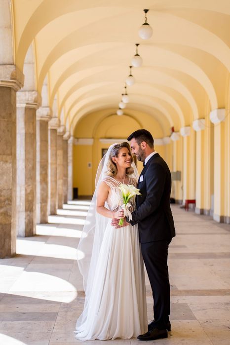 Rochie de mireasa creație Doinita Oancea. Stare impecabila