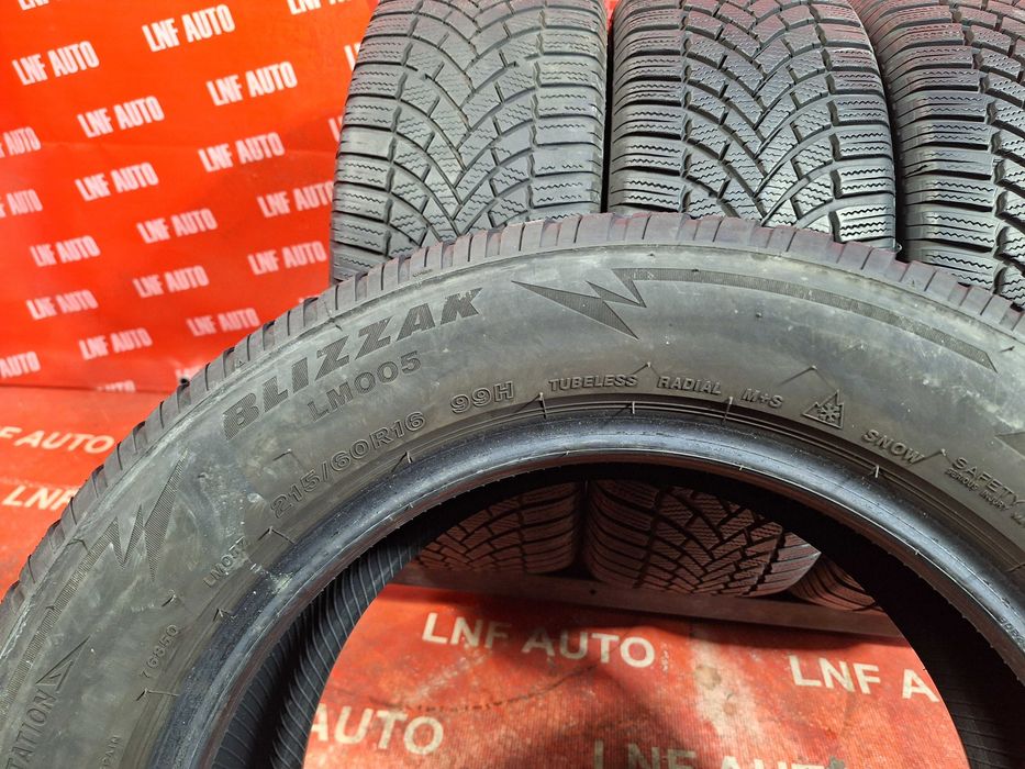 Anvelope de IARNA - 215/60/16 - BRIDGESTONE 5.2 / 7 MM - DOT 2021 2023