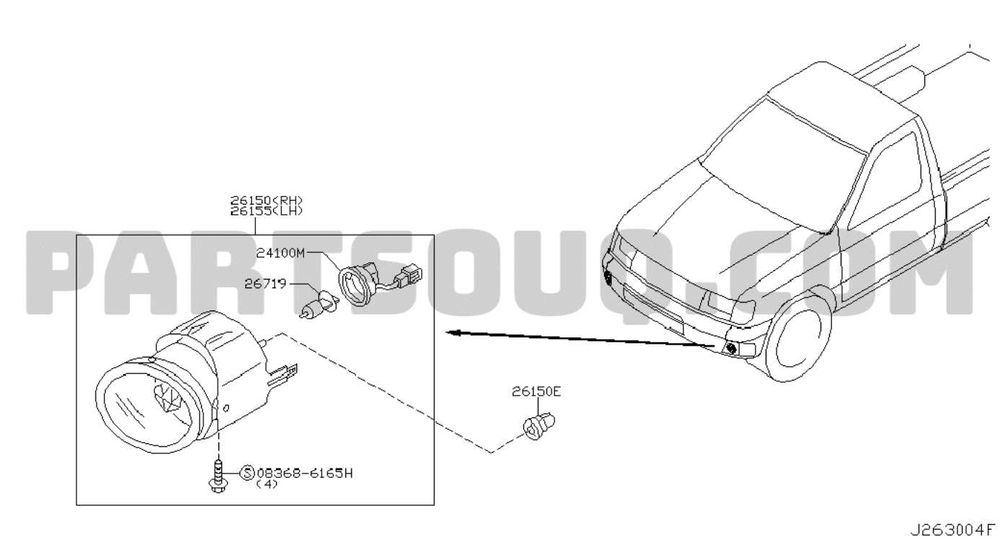 Halogen Nissan Navara D22