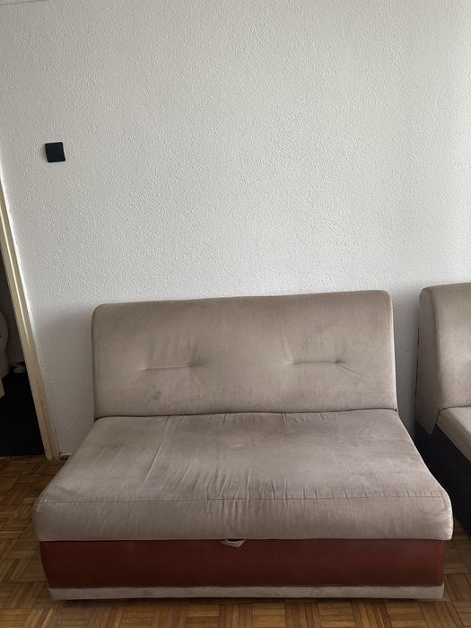 Canapea colțar extensibila + fotoliu