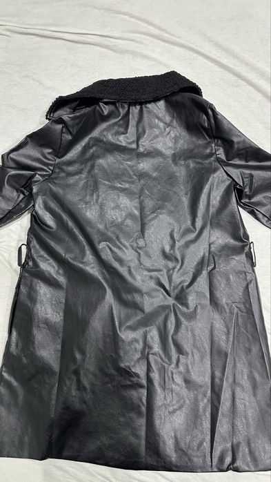 Черно Дамско кожено яке размер М