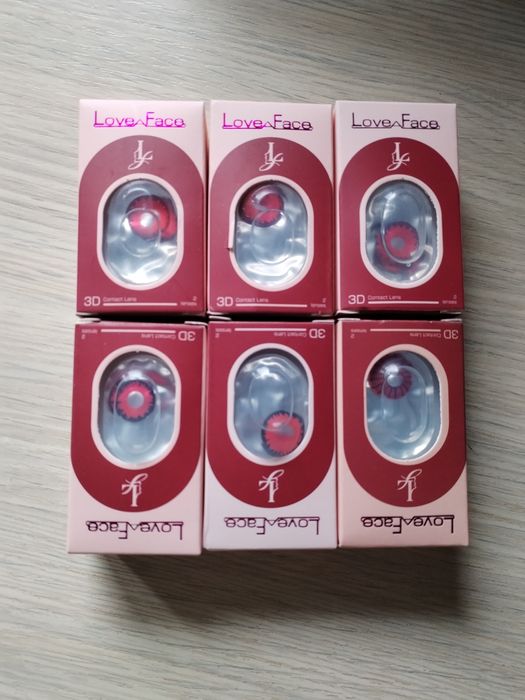 Линзы красные без диоптрий многоразовые